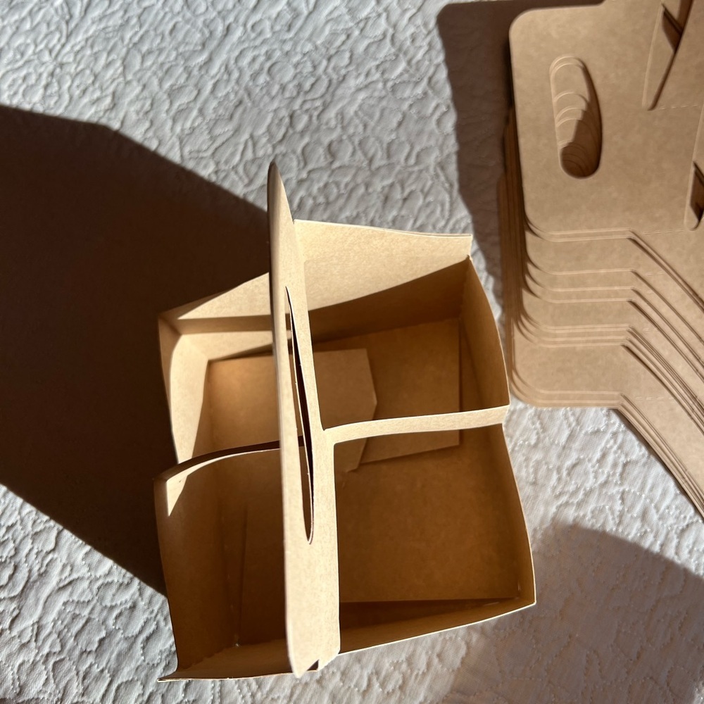 Cardboard Set Of 12 Cup Holders For Gifting